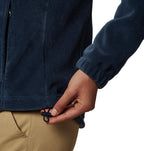 columbia Womens Benton Springs Full Zip, columbia Navy, 1X Plus