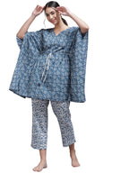 Libas Womens Printed Cotton Kaftan Night Dress For Women
