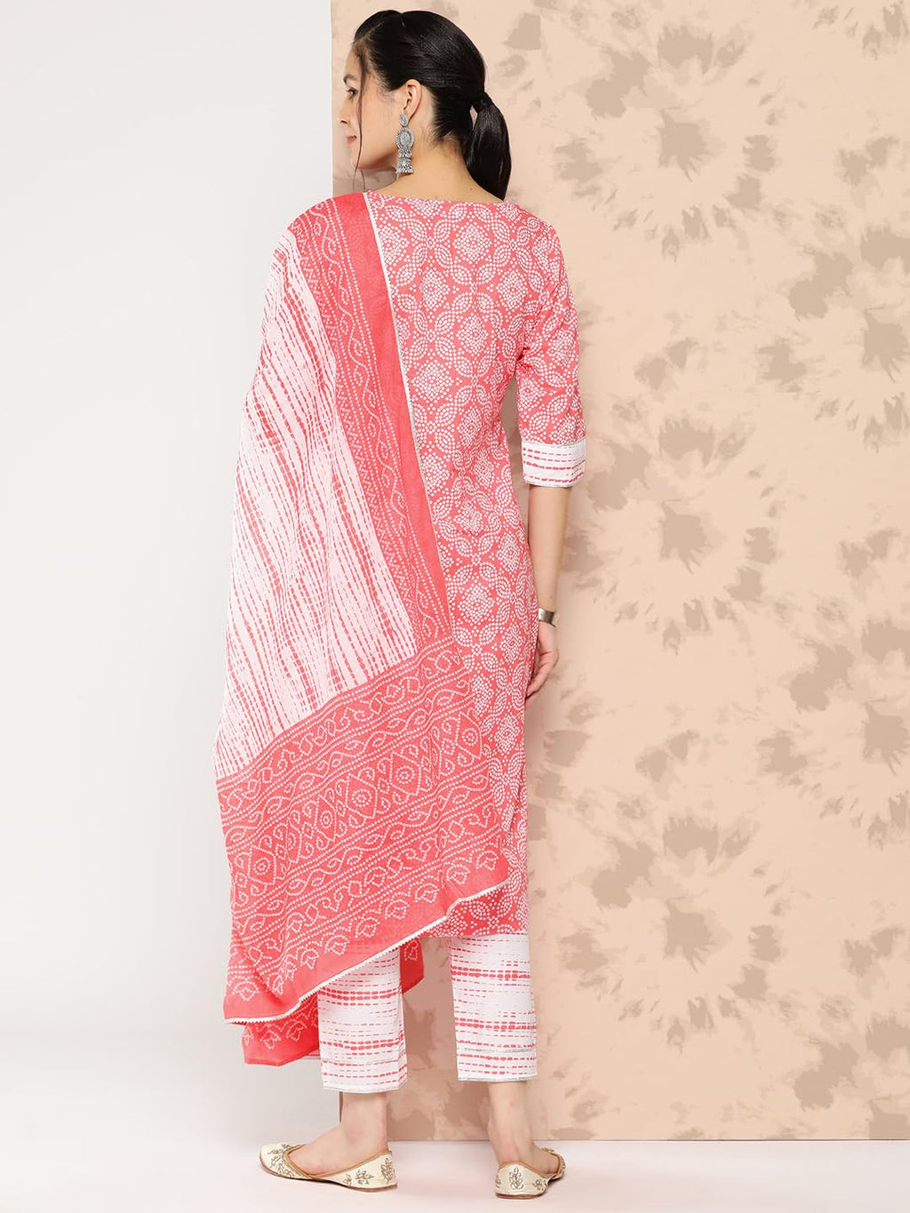 Libas WomenS Pure Cotton Kurta Sets (34226_Peach