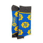 Fallout Collectibles | Blue & Yellow Crew Socks | BIOWORLD Fallout collection