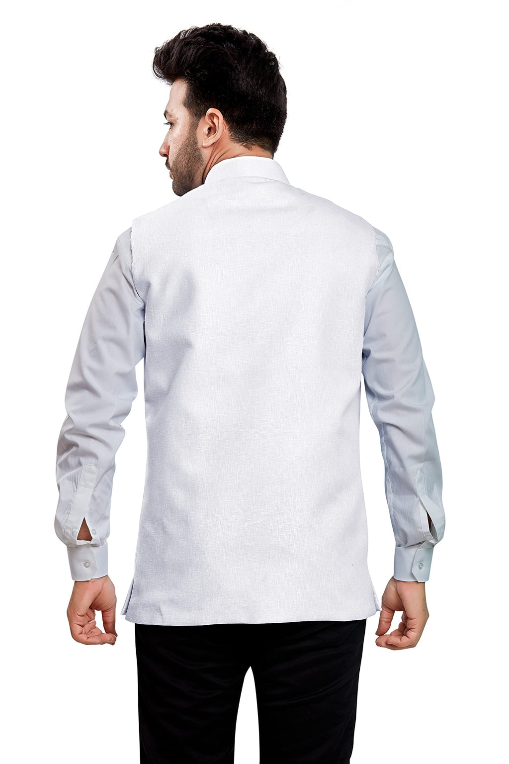 BE ACTIVE Mens Linen Blend Nehru Jacket With Mandarin Collar || Ethnic Koti For Men || Men Koti Formal|| Men Koti Wedding (RFKT