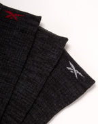 Reebok Men's Cushioned Comfort Athletic Performance High Crew Socks (5 Pack), Size 6-12.5, Ash Grey