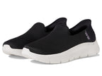 Skechers Women's Hands Free Slip-Ins Go Walk Flex-Relish Sneaker, Black/White, 9 Wide