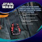 OFFICIAL Star Wars Darth Vader Pin | Exclusive Art Design By Derek Laufman