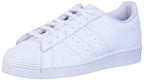 adidas Women's Superstar Sneaker, White/White/White, 8