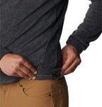 Columbia Men's Steens Mountain Half Zip Fleece, Charcoal Heather, Large