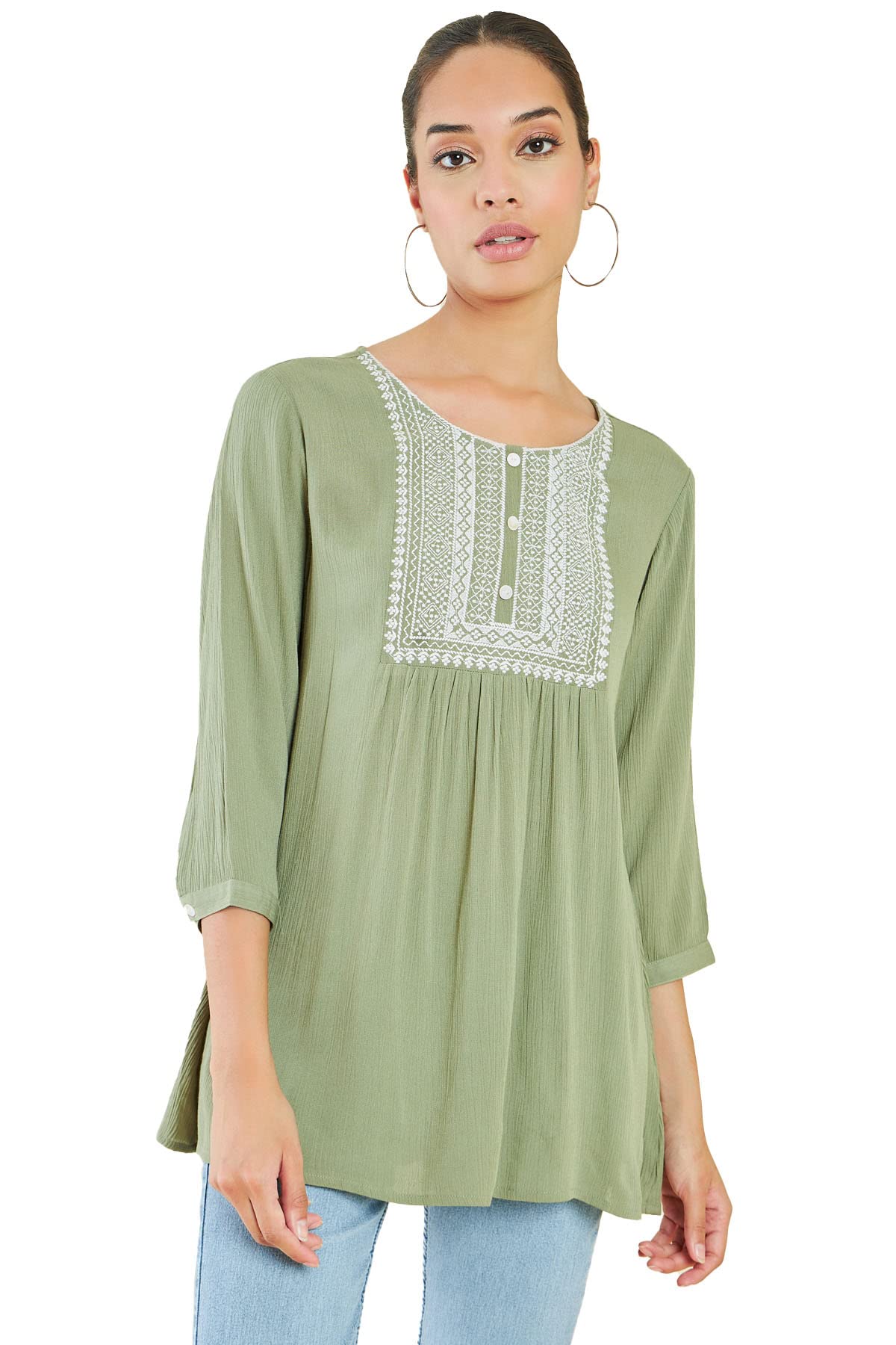 Soch Women Cotton Embroidered Blouse