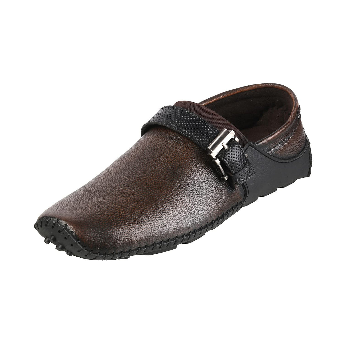 Mochi Mens Leather Brown Mocassin (Size (10 UK (44 EU)) 10-44