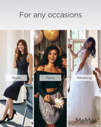 SlimMe Strapless Slips for Under Dresses, Women's Shapewear Slips, Comfortable and Breathable Tummy Control Slip - Black, Large,