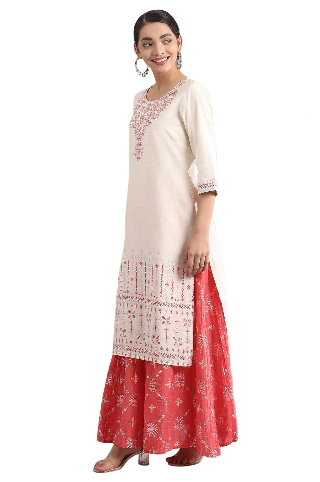 Aurelia Women'S Rayon Printed Regular Kurta