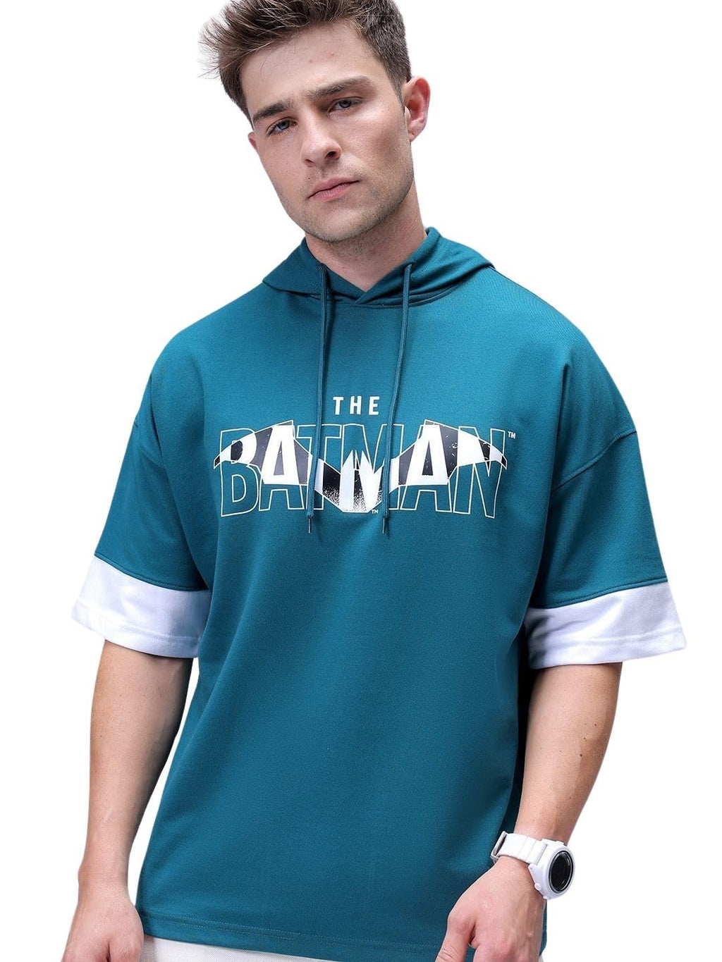 The Indian Garage Co Mens Oversized Character Print Overhead Hoodie