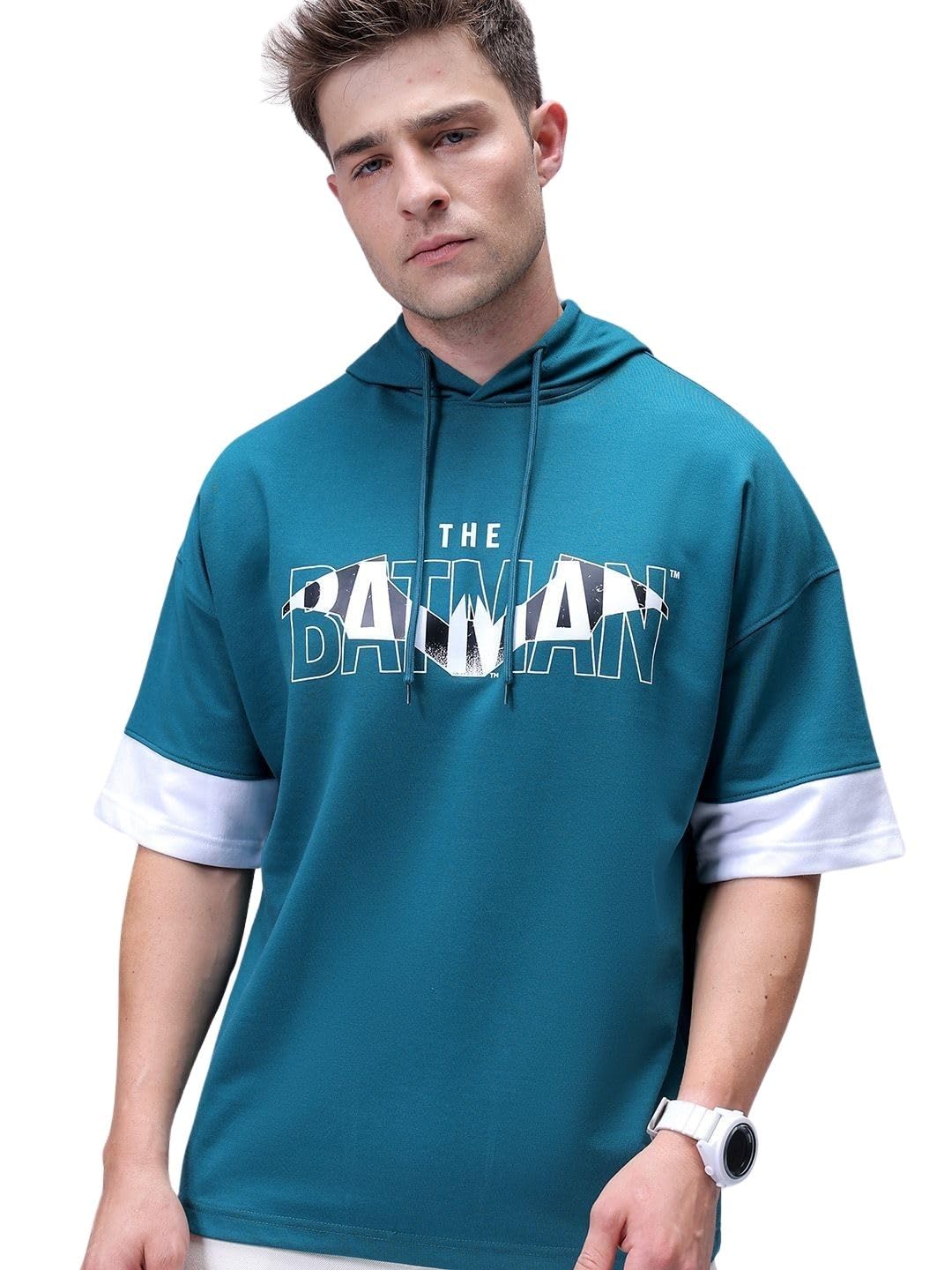 The Indian Garage Co Mens Oversized Character Print Overhead Hoodie