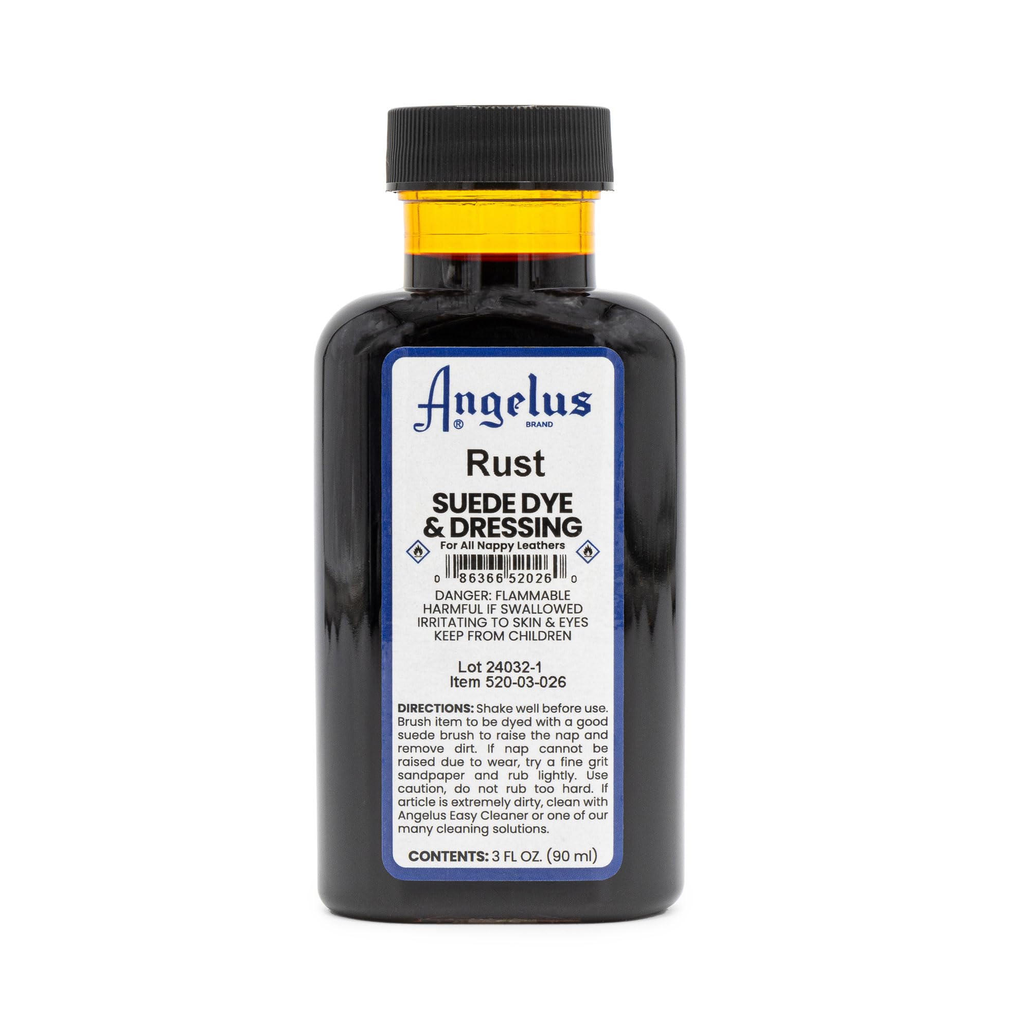 Angelus Suede Dye, 3 oz, Rust