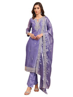 Libas Embroidered Organza Straight Kurta for Women (51985XXL)