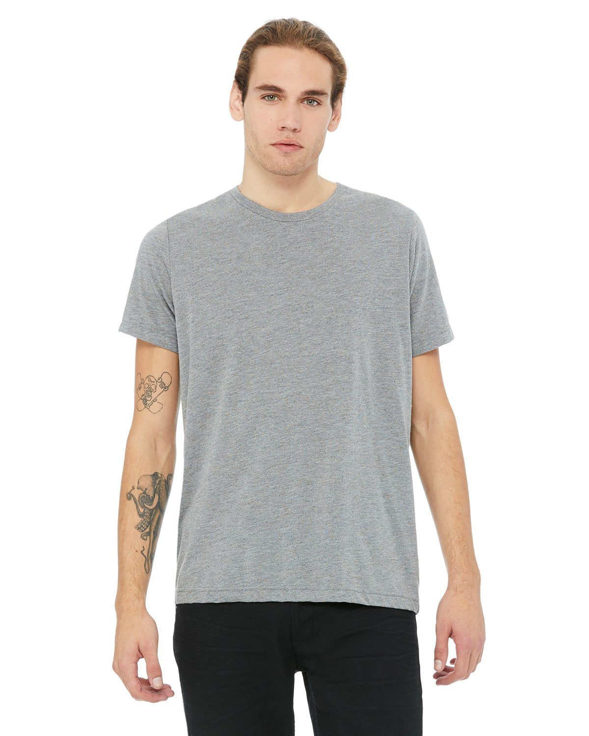 Unisex Poly-cotton Short-Sleeve T-Shirt - BERRY - S(D0102H7WJ02)