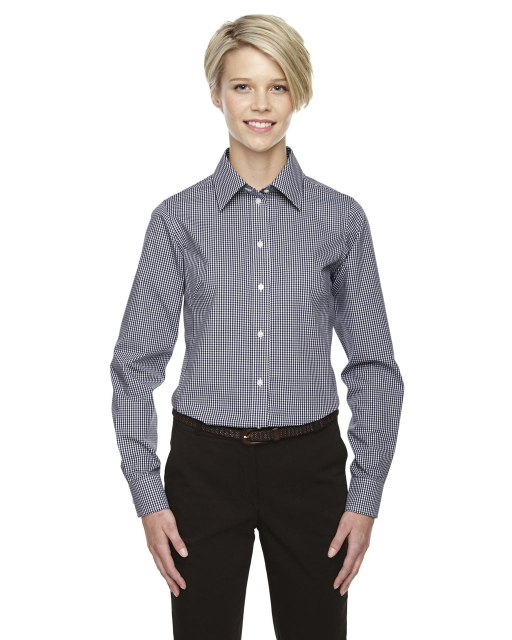 Ladies crown Woven collectioningham check - SILVER - S(D0102H7YE38)