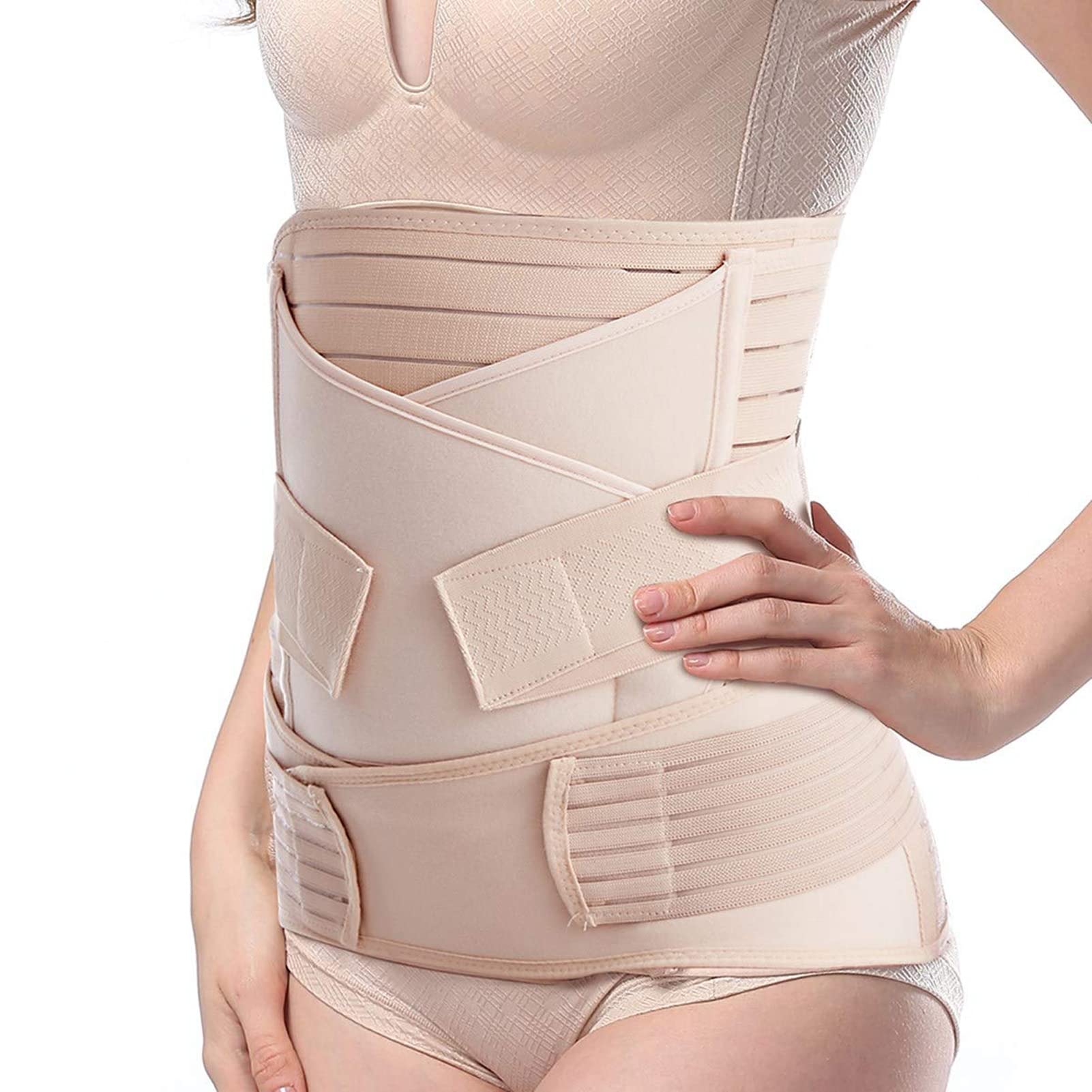 TiRain 3 in 1 Postpartum Belly Band Post Pregnancy postpartum belt for women after birth Support Belly Band Recovery WaistPelvis