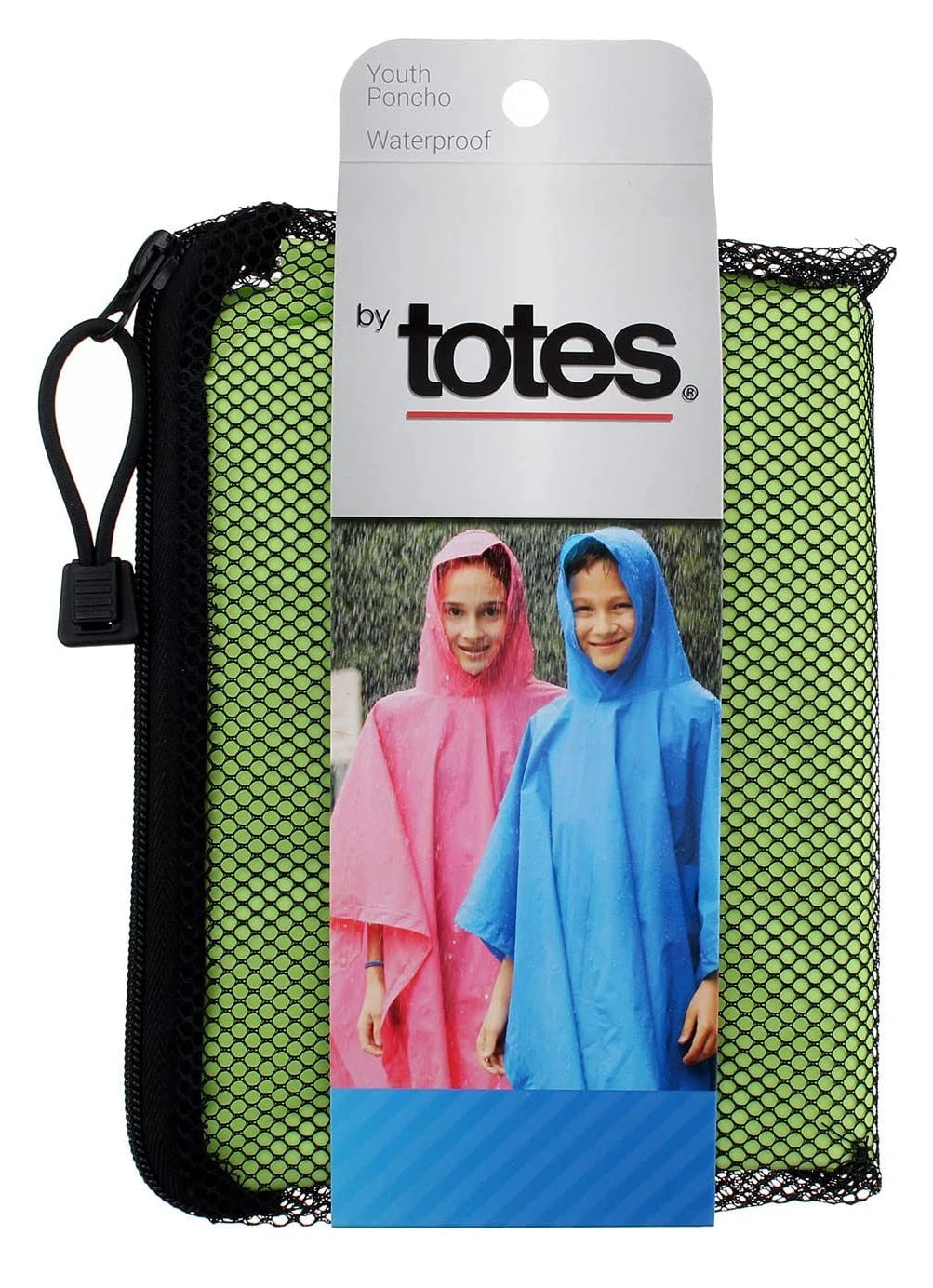 Raines Rain Poncho Youth Size Assorted Colors (2 Pack)