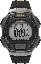 Timex Men's T5K821 Ironman Classic 30 Black/Orange Resin Strap Watch