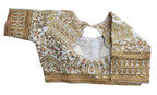 Vihu Fashion WomenS Readymade Blouse Embroidery Multi Heavy Coding Gold Thread Indian Ethnic Designer Stitched Bridal Saree Blo