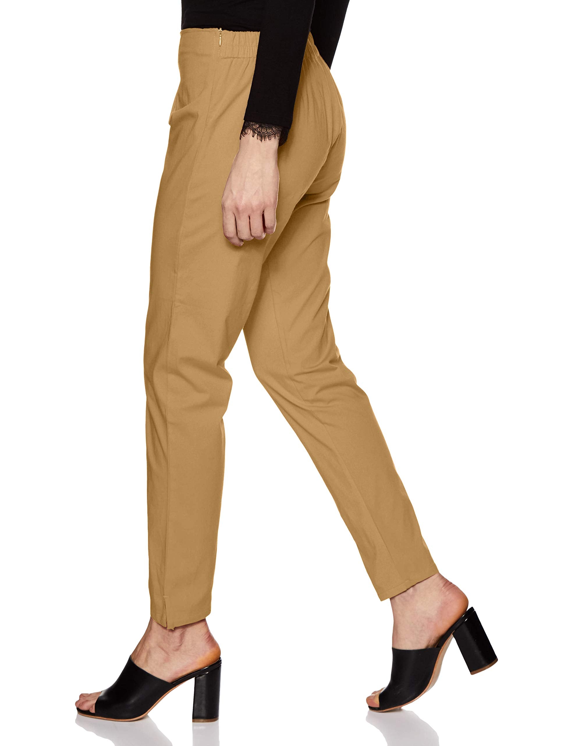 Rupa Softline 4D Cotton Stretch Comfort Kurti Mid Rise Pant For Women, All-Purpose Fashion For Western, Ethnic, And Casual Wear