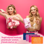 20 Pieces Cosmetic Bag for Women, Roomy Makeup Bags with Zipper Toiletry Bag Pouch Travel Packing Accessory Organizer Gifts, 7 x