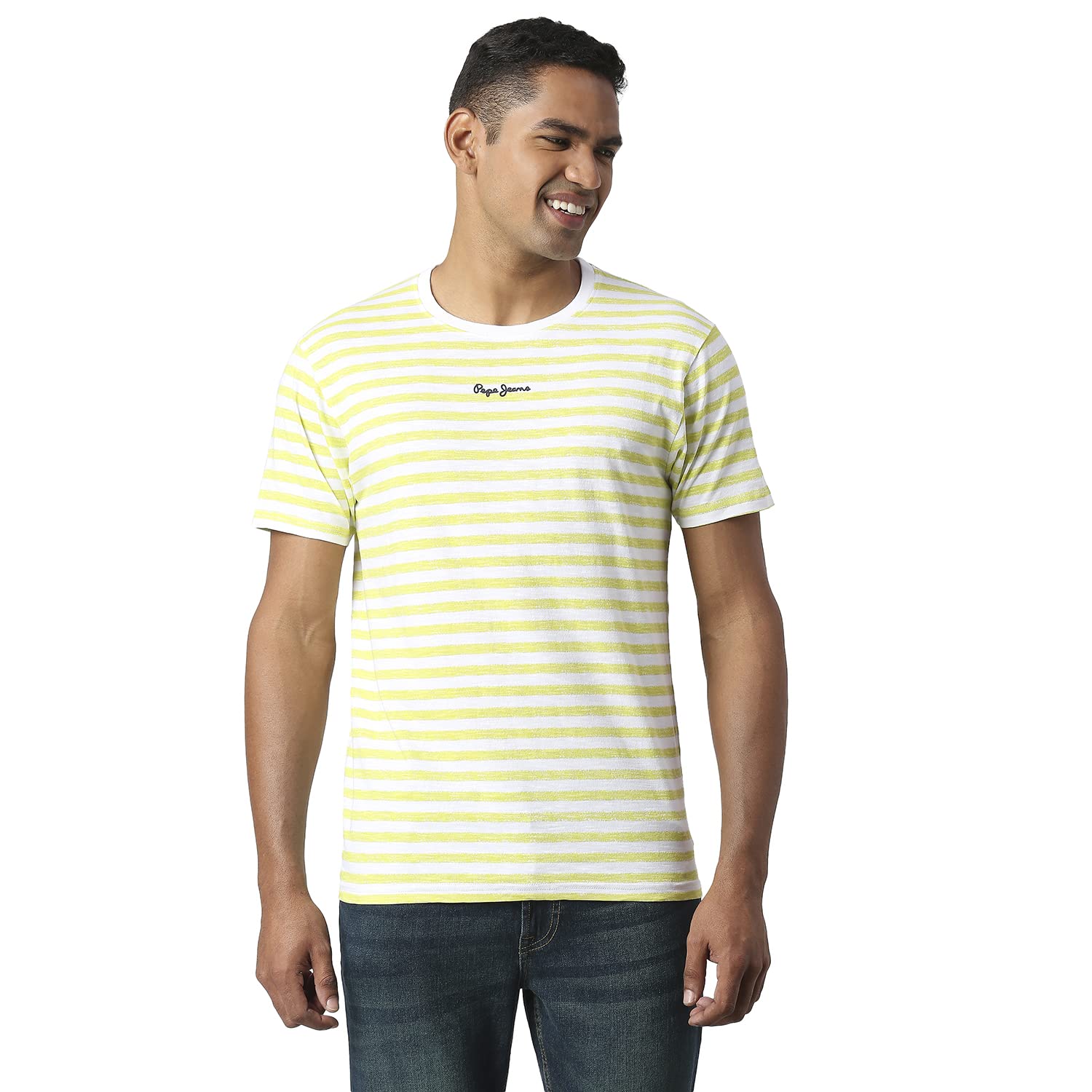 Pepe Jeans MenS Slim Fit T-Shirt (Pm509057665L_Green