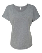 Ladies Triblend Dolman T-Shirt - INDIgO - 3XL(D0102H7NRYP)