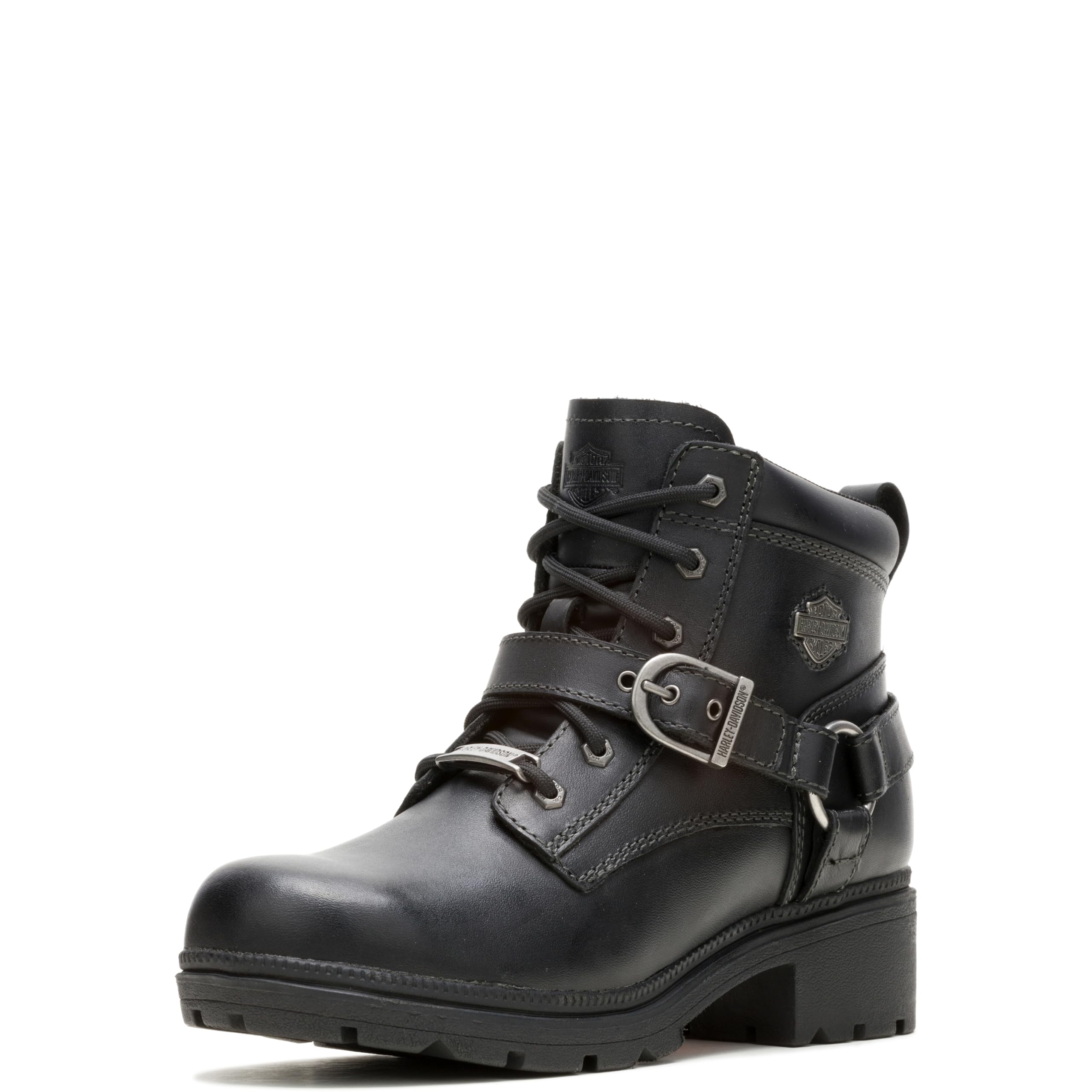 HARLEY-DAVIDSON FOOTWEAR Women's Tegan Ankle Boot ,Black,6 M US