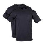 Gildan mens Dryblend Workwear T-shirts With Pocket, 2-pack T Shirt, Black, X-Large US