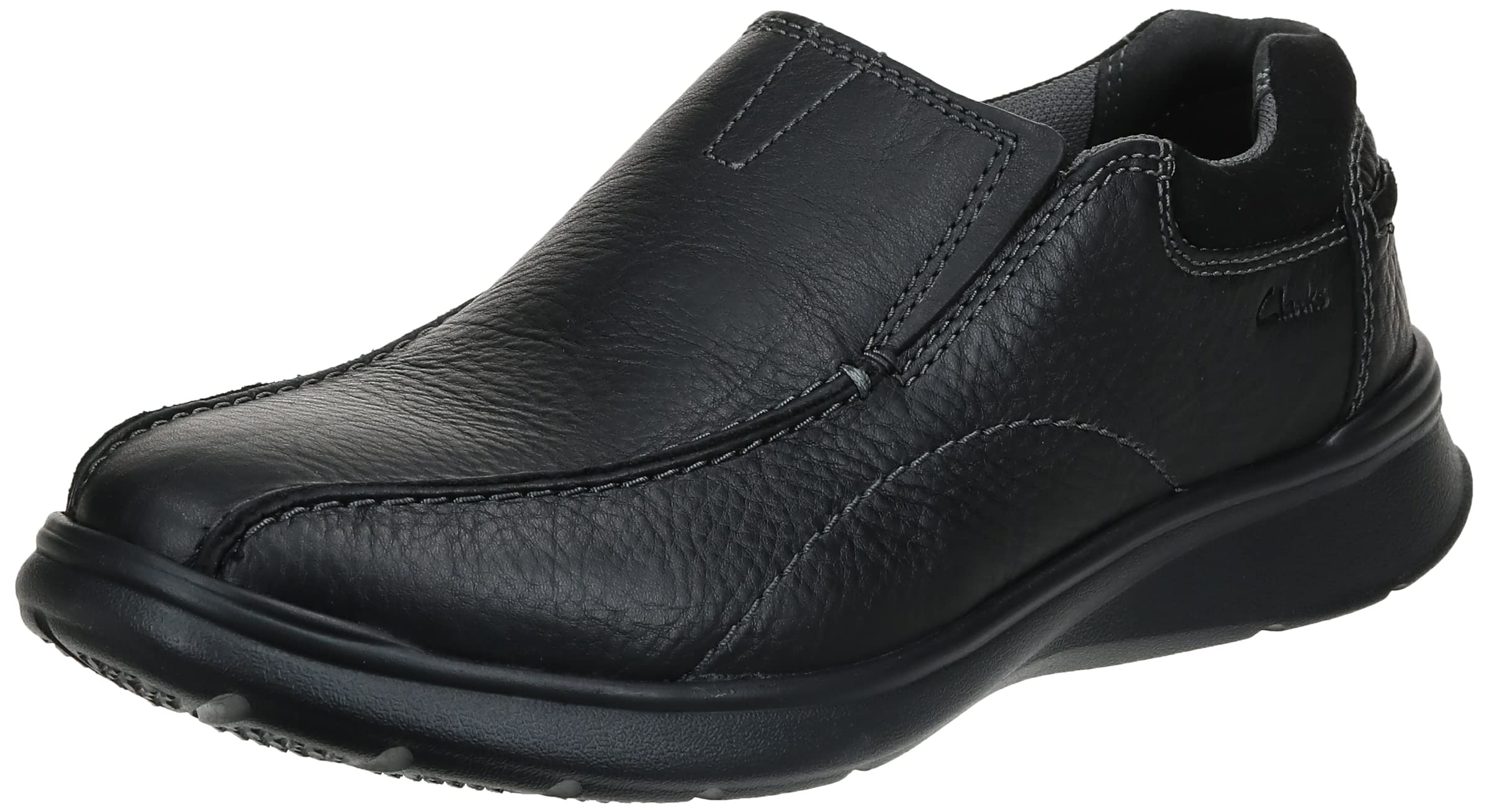 clarks Mens cotrell Step Slip-on Loafer,Black Oily,9 W US