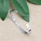 Birthday Gifts for Women Sister Wife Girlfriend Daughter Mom Bff Bracelets Best Friend Cuff Mantra Jewelry Personalized Engraved