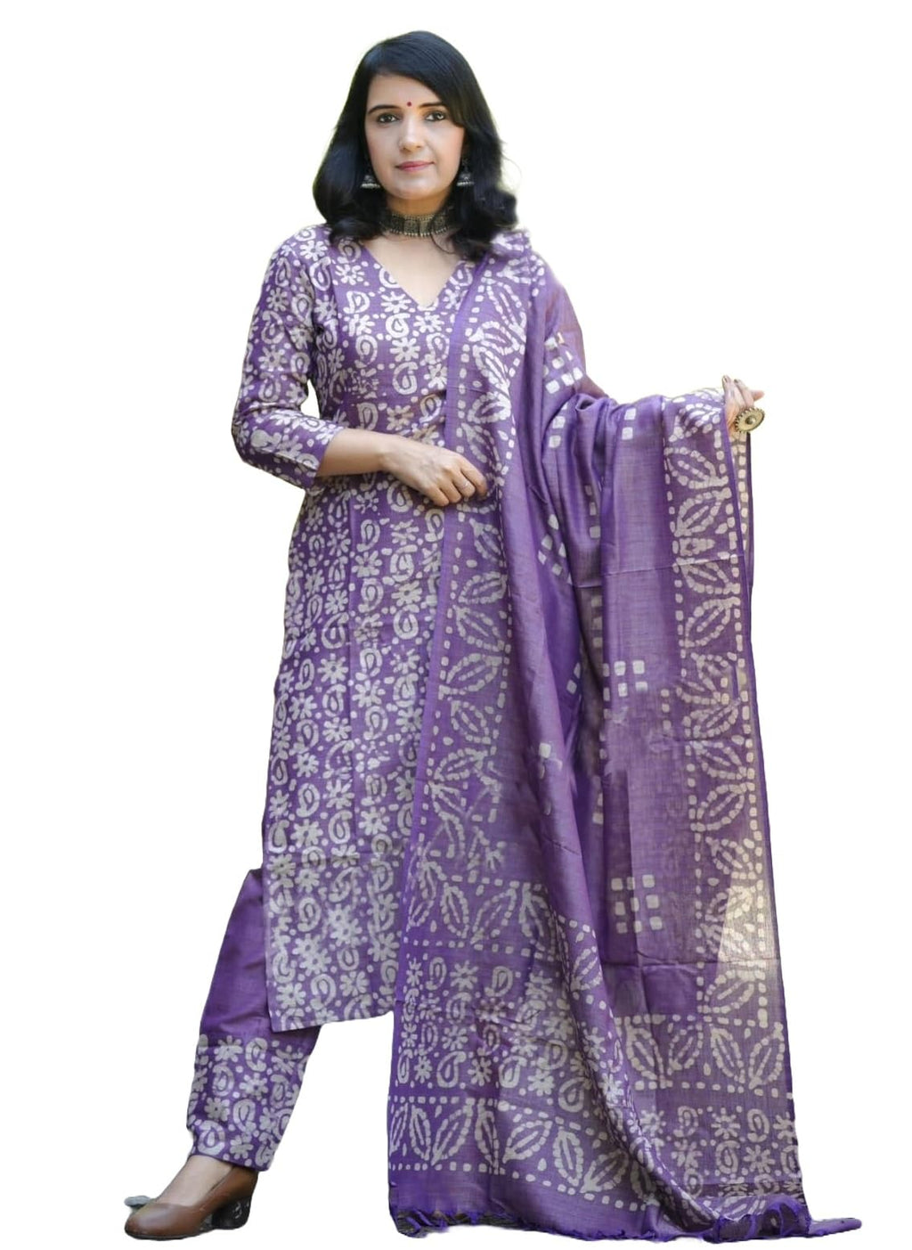 Alvami Women'S Visocse Straight Kurta Set (Raazi_Purple02