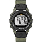 Timex Men's T49993 Expedition Full-Size Digital CAT Green/Black Mixed Material Strap Watch