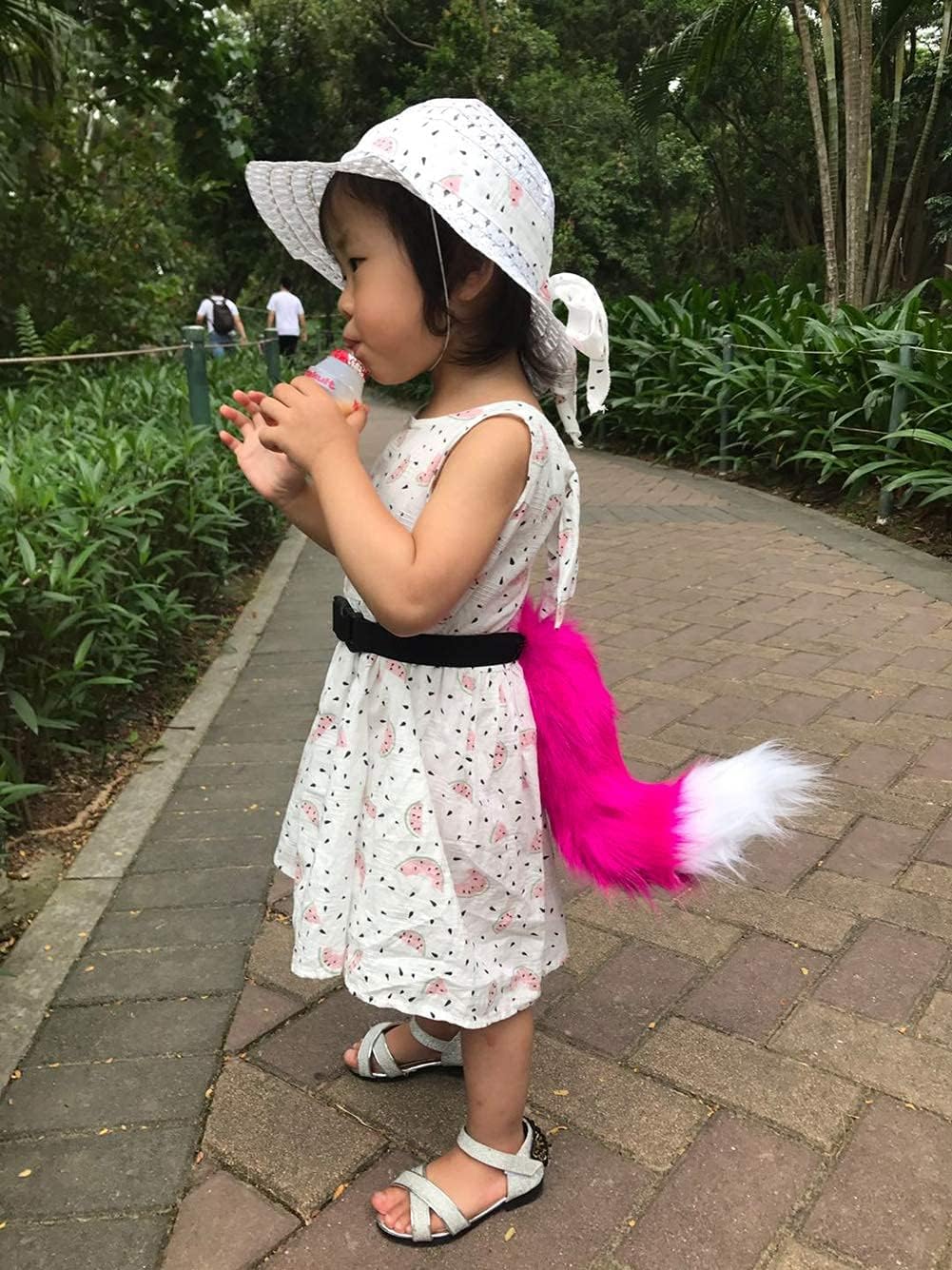 BANLAN Faux Fur Fox Costume Cat Tail Cosplay Halloween Christmas Party Costume One Size