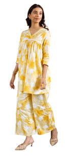 Kalaanj Ethnic Co Ord Set | Casual Wear Pant Top Set | Fancy Co-Ord Set | Full Pair Set | Kurta Sets Kurtis | Kurta Pant Setkals