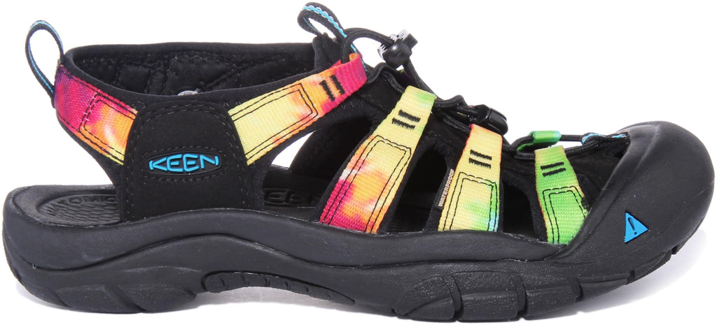 KEEN Women's Newport H2 Closed Toe Water Sandals, Original Tie Dye, 8