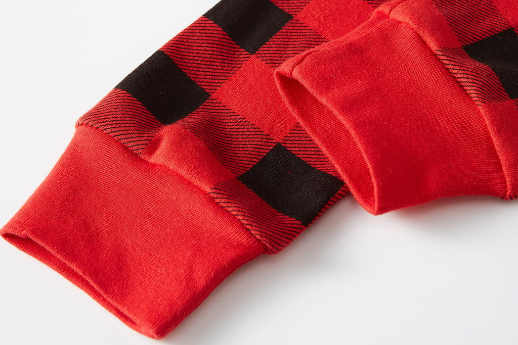 Babyroom Girls Christmas Pajamasd Matching Doll&Toddler 4 Piece Cotton Pajamas Toddler Christmas Clothes Size 6 Gray