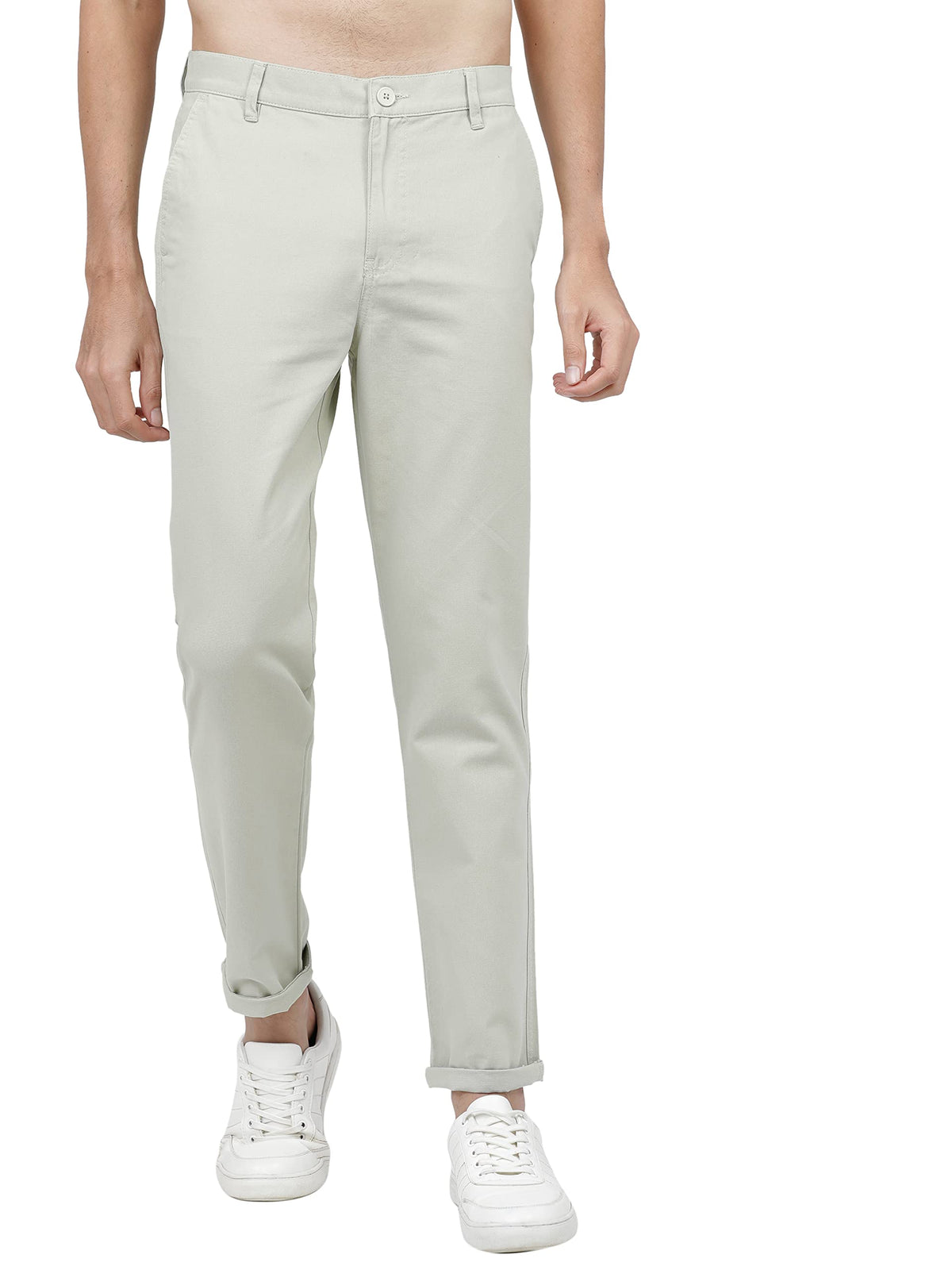 Ketch MenS Slim Casual Grey Pants (Khtr000037_Alfalfa)