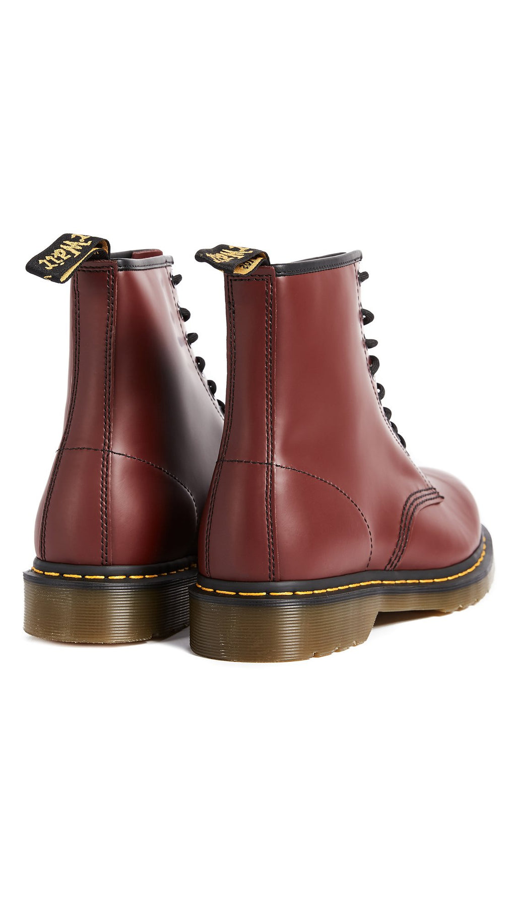 Dr. Martens Unisex 1460 Smooth Leather 8 Eye Boot, Cherry Red, 12 Women/11 Men