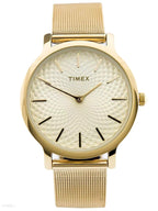 Timex Women's TW2R36100 Metropolitan 34mm Gold-Tone Stainless Steel Mesh Bracelet Watch