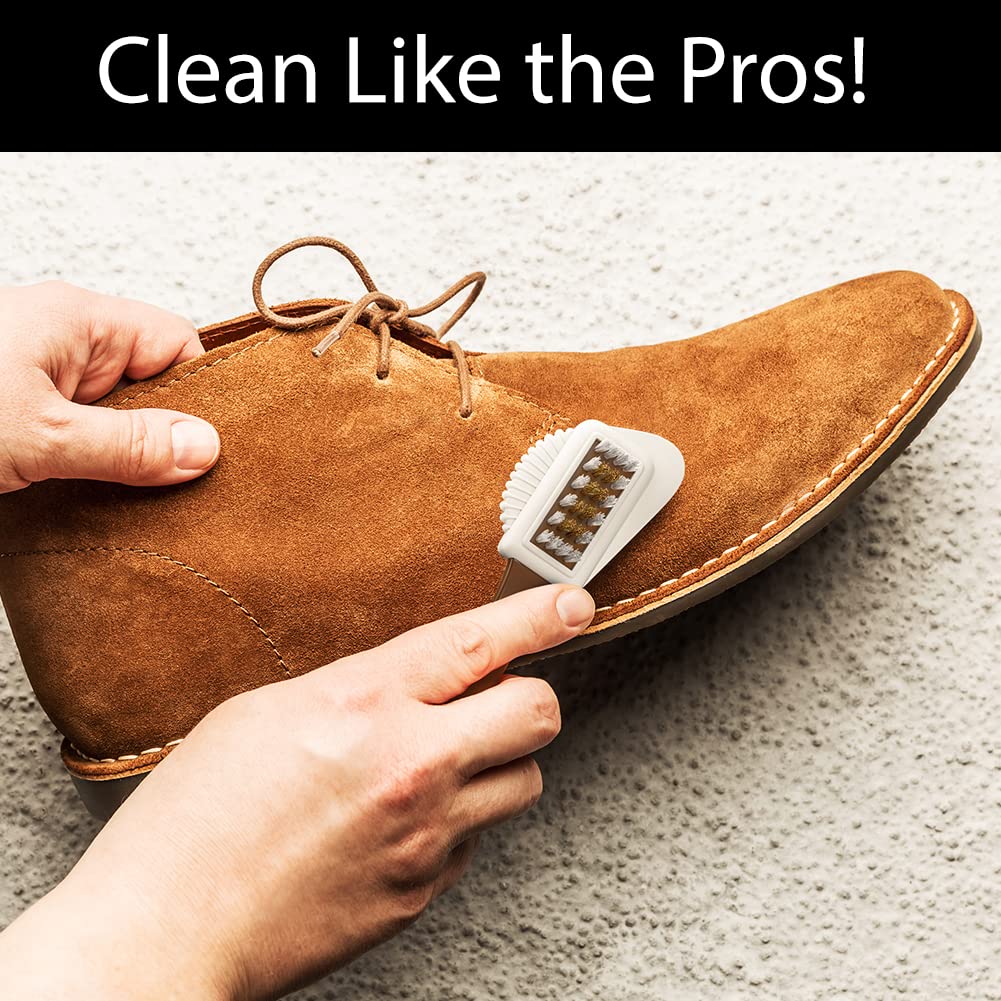 Shacke Suede & Nubuck 4-Way Leather Brush Cleaner