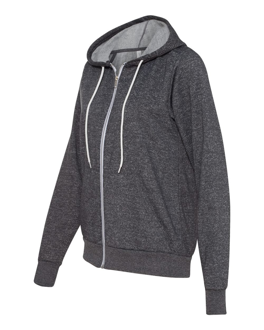 Unisex Sponge Fleece Full-Zip Hooded Sweatshirt - ASPHALT - 2XL(D0102H7WMPJ)