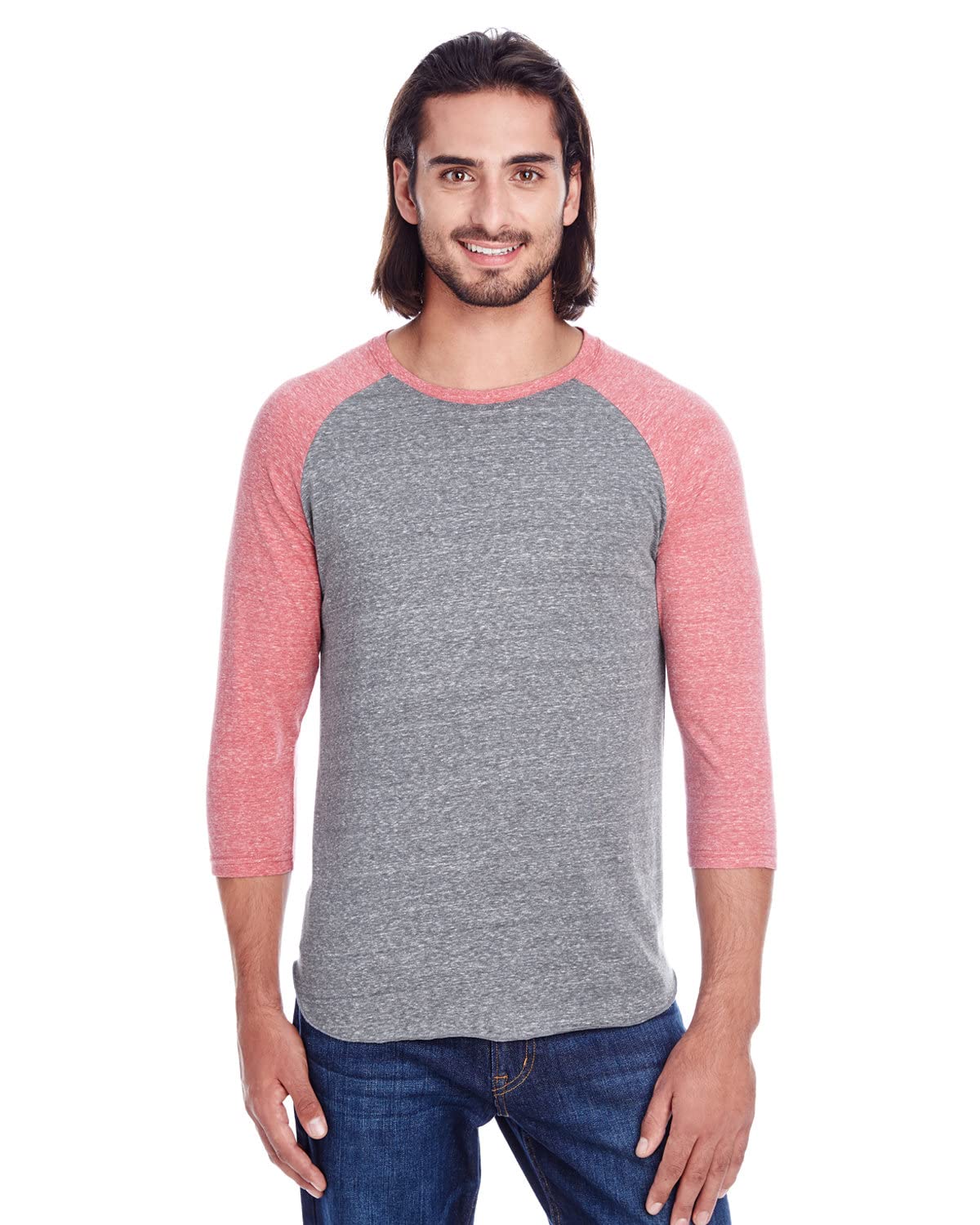 Unisex Triblend 34-Sleeve Raglan - cRM cRD BLK TRB - 3XL(D0102H7KcTJ)