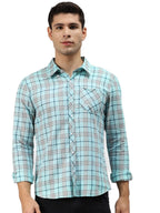 Hubberholme MenS Cotton Check Regular Fit Casual Shirt - Pure Soft Cotton Checked Shirts For Men Stylish/Trendy Full Sleeve Shi