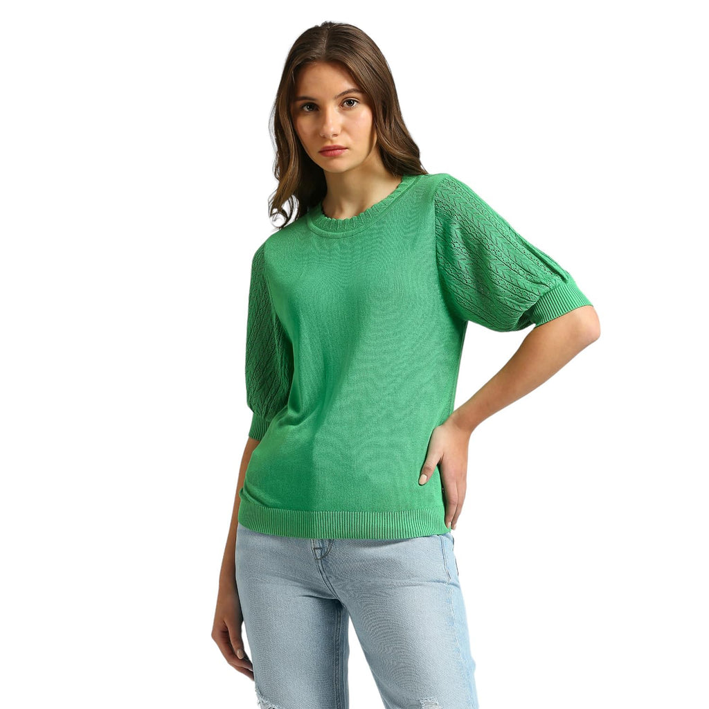 Pepe Jeans WomenS Relaxed Fit T-Shirt (Pl702180_Pop Green