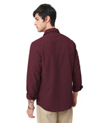 I Enterprise Mens Spread Collar Long Sleeve Multicolor Solid Regular Shirt Slim Fit Office Wear ShirtS For Men | Textured Long