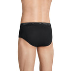 Jockey Mens Underwear classic Low Rise Brief - 3 Pack, Black, 36