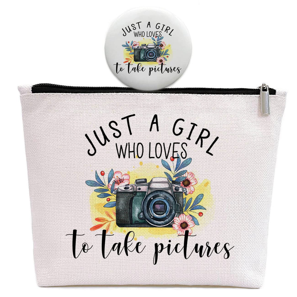 GevGuxLuo Photographers Gifts, Birthday Gift for Best Friend Sister, Photography Camera Accessories, Photo Lovers Makeup Bag Zip
