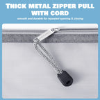 HRX Package Small Mesh Cosmetic Bags with Zipper, 6pcs Grey Makeup Pouches Travel Organizer Case for Purse Diaper Bag